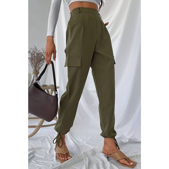 Drawstring Ankle Cargo Pants - Picture 4 of 4